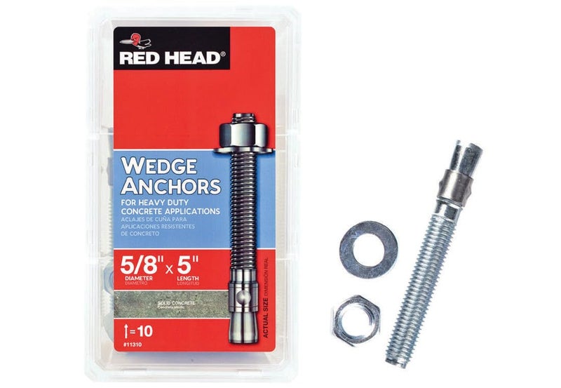 Red Head 5/8 in. x 5 in. Wedge Anchor 10CT - Image 3
